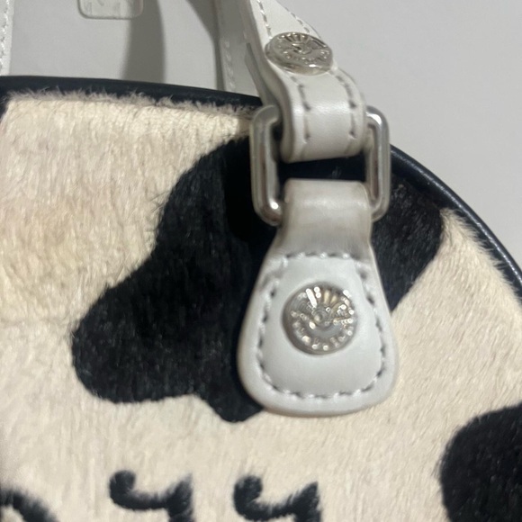 Von Dutch Authentic Small Bowling Bag Design Cow Print With Strap - Picture 3 of 8